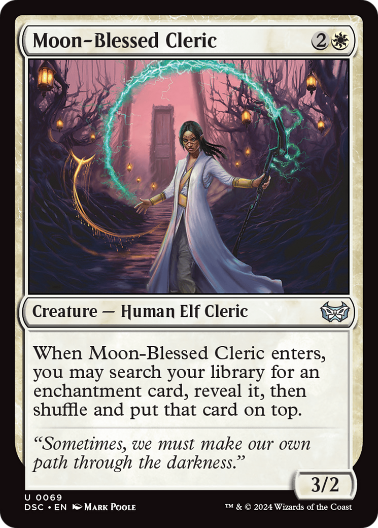 Moon-Blessed Cleric [Duskmourn: House of Horror Commander] | Exor Games Summserside