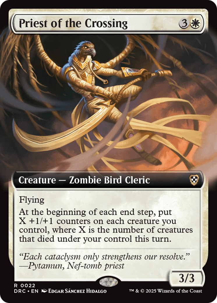 Priest of the Crossing (Extended Art) [Aetherdrift Commander] | Exor Games Summserside