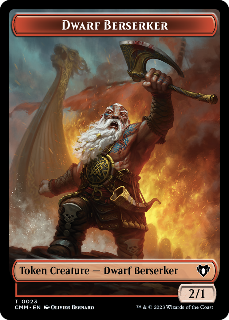 Dwarf Berserker Token [Commander Masters Tokens] | Exor Games Summserside