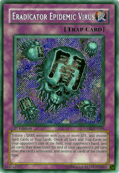 Eradicator Epidemic Virus [FOTB-EN068] Secret Rare | Exor Games Summserside