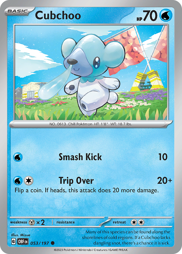 Cubchoo (053/197) [Scarlet & Violet: Obsidian Flames] | Exor Games Summserside