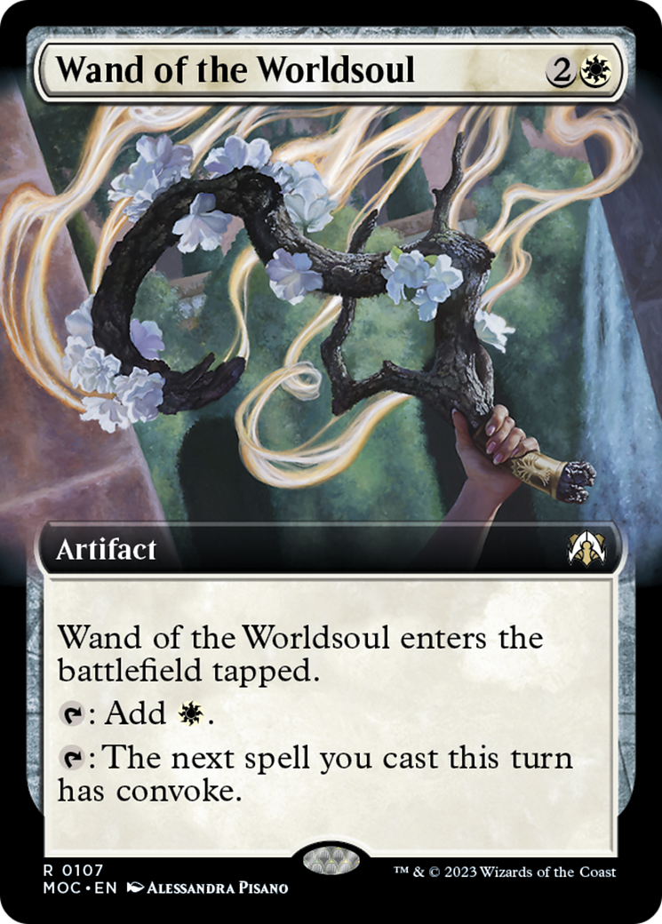 Wand of the Worldsoul (Extended Art) [March of the Machine Commander] | Exor Games Summserside