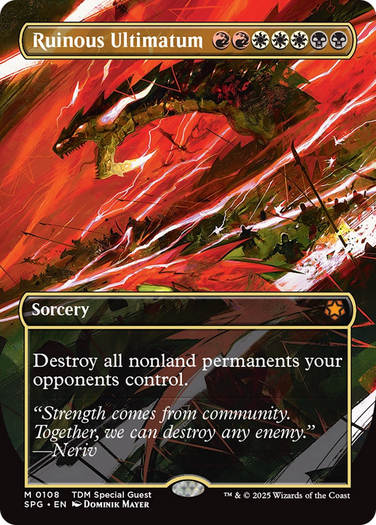 Ruinous Ultimatum (Borderless) [Tarkir: Dragonstorm Special Guests] | Exor Games Summserside