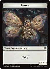 Insect // Rogue Double-Sided Token [Reality Fracture Commander Tokens] | Exor Games Summserside