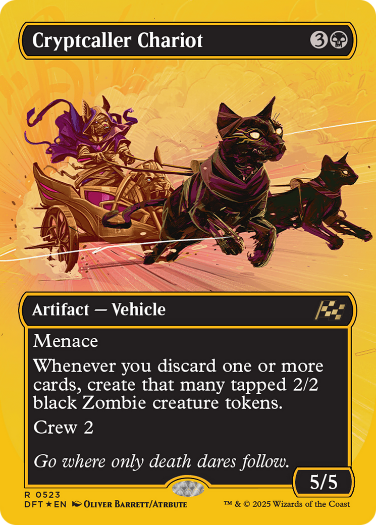 Cryptcaller Chariot (Borderless) (First-Place Foil) [Aetherdrift] | Exor Games Summserside