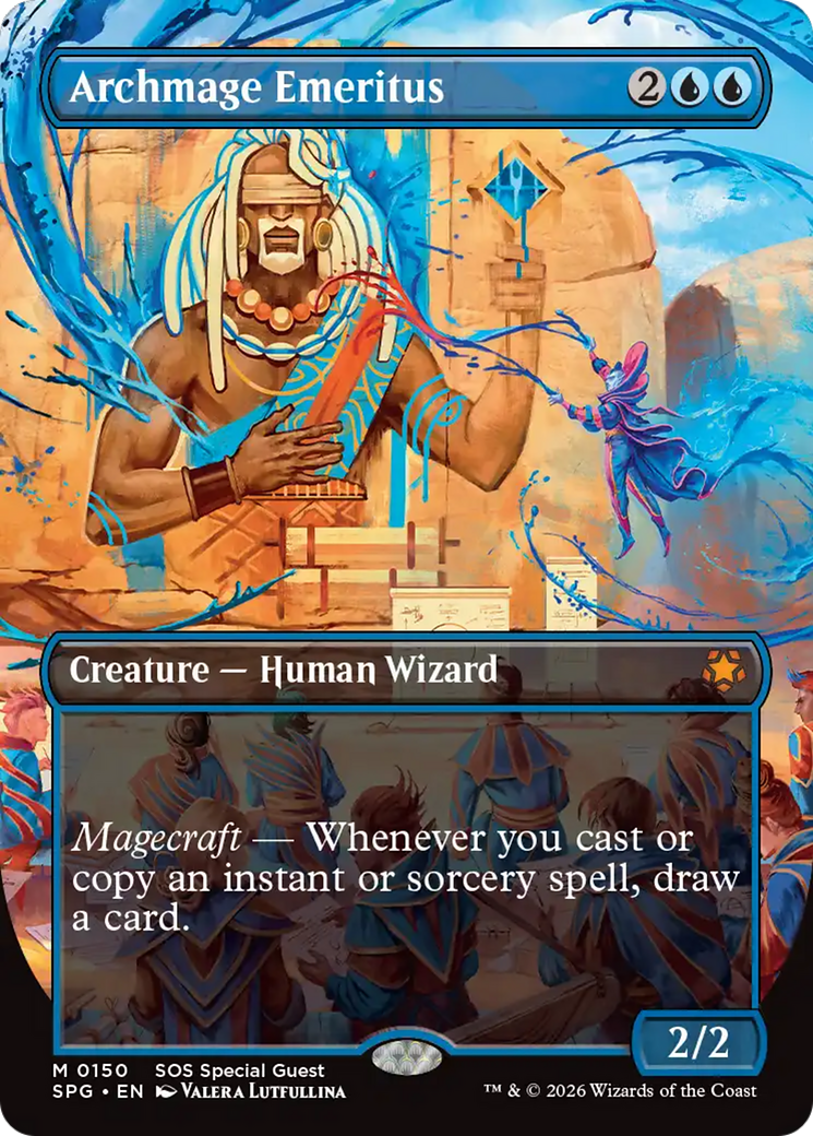 Archmage Emeritus (Borderless) [Secrets of Strixhaven Special Guests] | Exor Games Summserside
