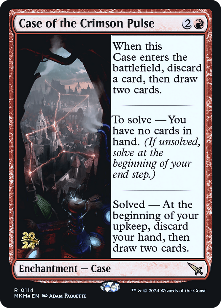 Case of the Crimson Pulse [Murders at Karlov Manor Prerelease Promos] | Exor Games Summserside