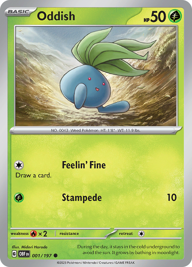 Oddish (001/197) [Scarlet & Violet: Obsidian Flames] | Exor Games Summserside