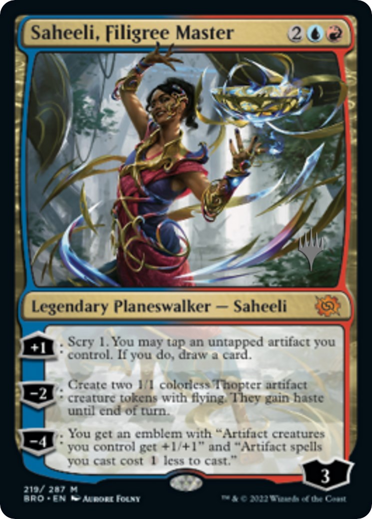 Saheeli, Filigree Master (Promo Pack) [The Brothers' War Promos] | Exor Games Summserside