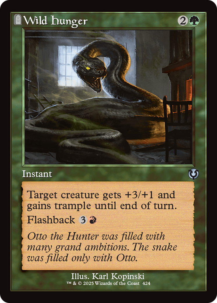 Wild Hunger (Retro Frame) [Innistrad Remastered] | Exor Games Summserside