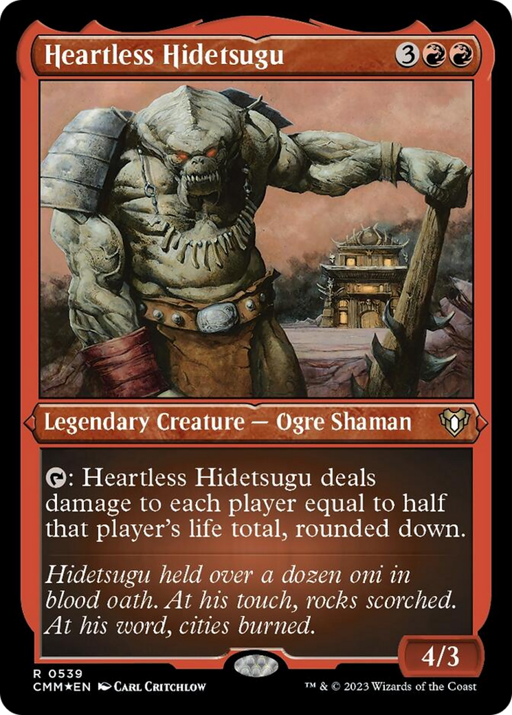 Heartless Hidetsugu (Foil Etched) [Commander Masters] | Exor Games Summserside