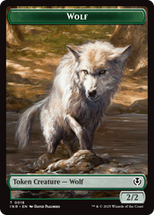 Wolf (0009) // Wolf (0018) Double-Sided Token [Innistrad Remastered Tokens] | Exor Games Summserside
