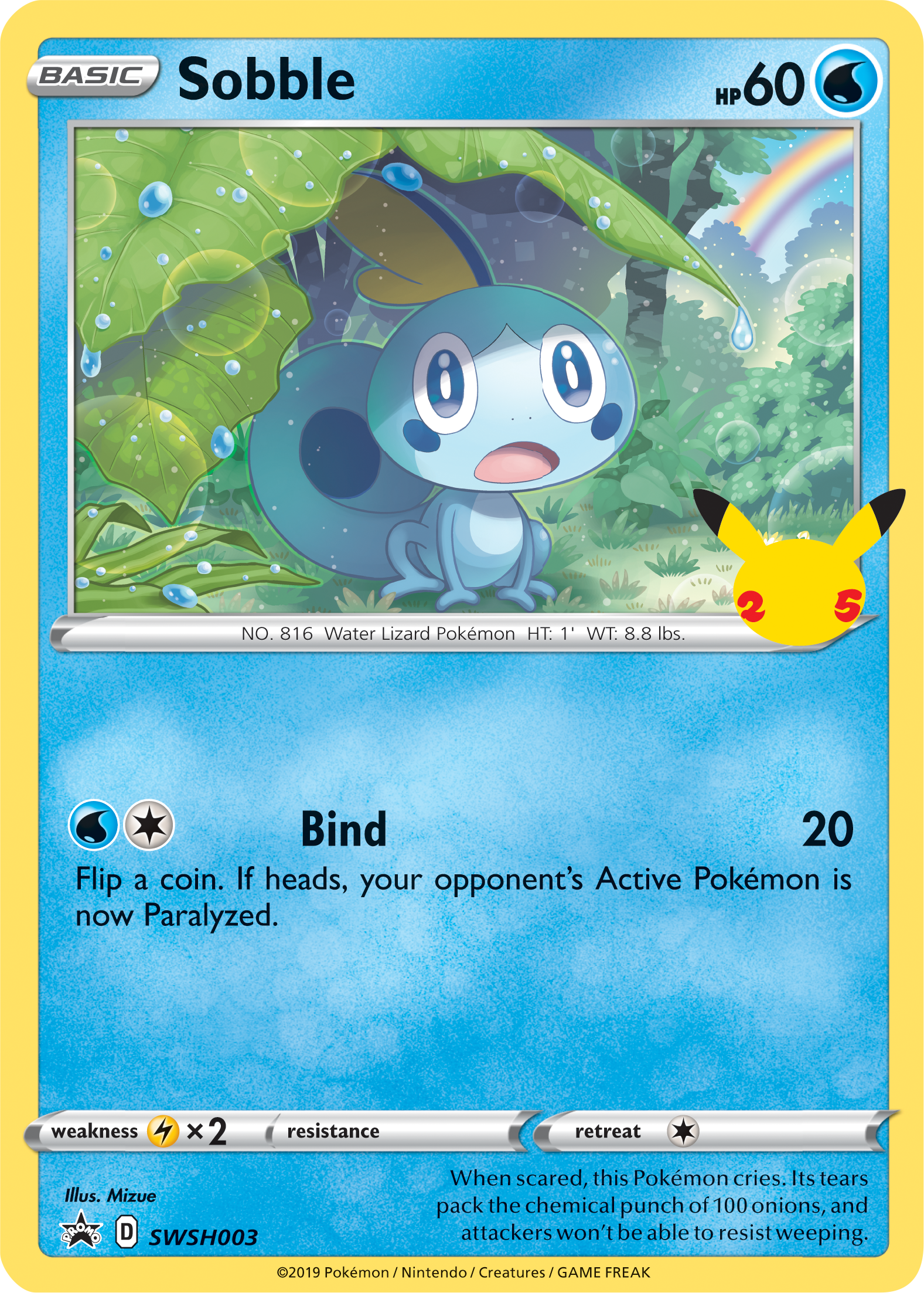 Sobble (SWSH003) (Jumbo Card) [First Partner Pack] | Exor Games Summserside