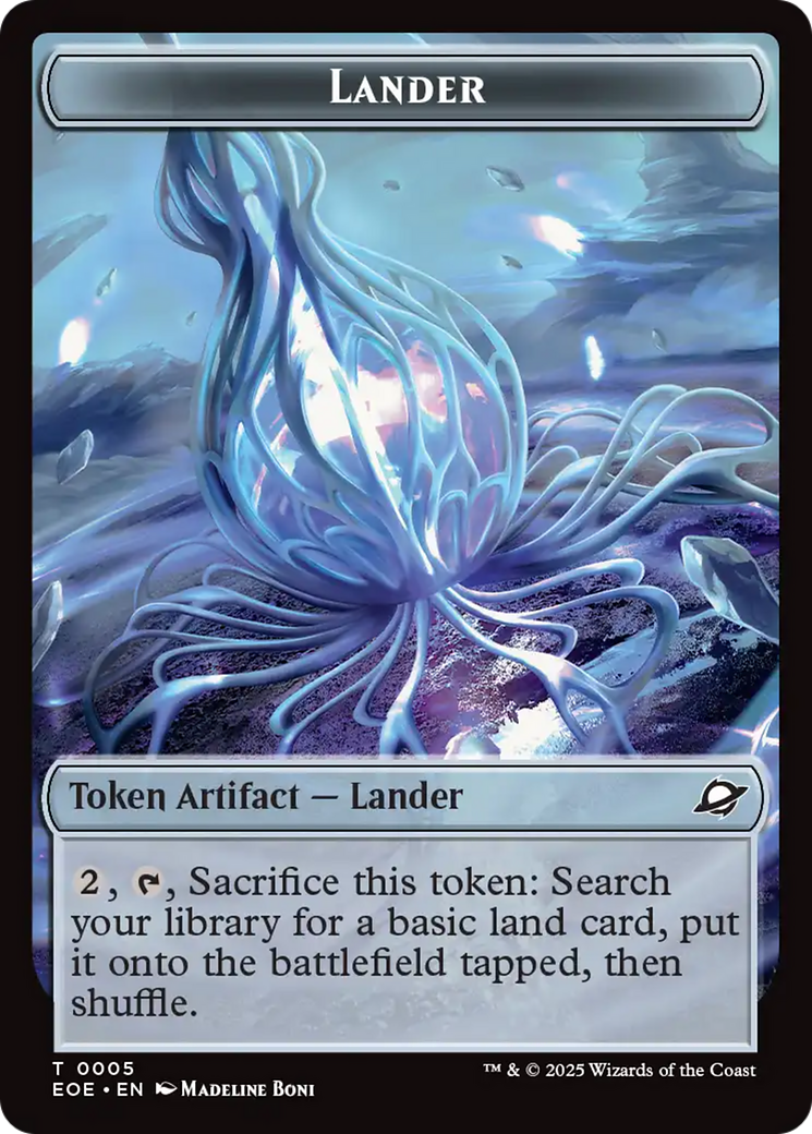Drone // Lander (0005) Doubled-Sided Token [Edge of Eternities Tokens] | Exor Games Summserside