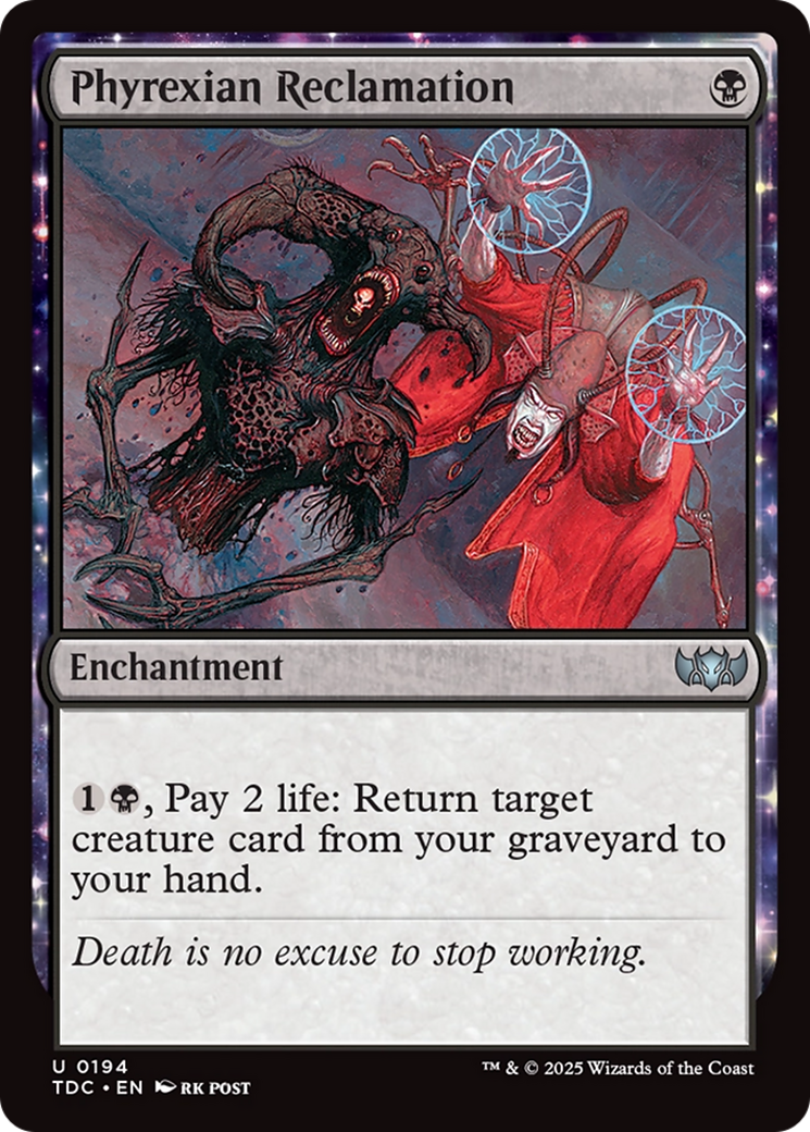 Phyrexian Reclamation [Tarkir: Dragonstorm Commander] | Exor Games Summserside