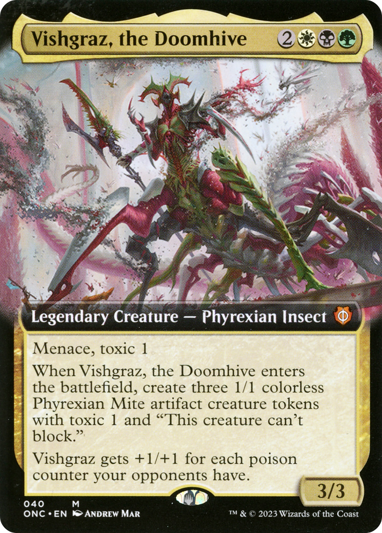 Vishgraz, the Doomhive (Extended Art) [Phyrexia: All Will Be One Commander] | Exor Games Summserside