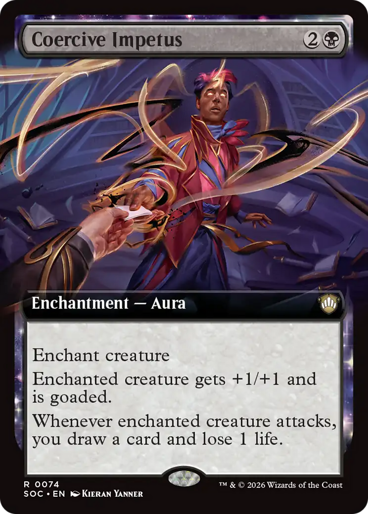 Coercive Impetus (Extended Art) [Secrets of Strixhaven Commander] | Exor Games Summserside