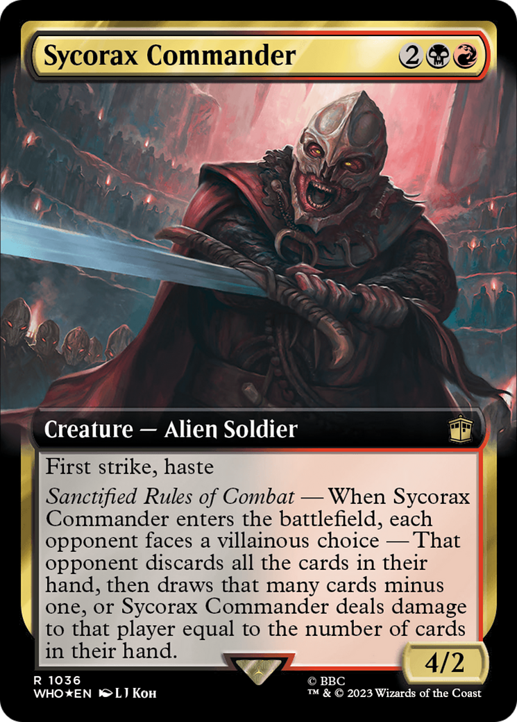 Sycorax Commander (Extended Art) (Surge Foil) [Doctor Who] | Exor Games Summserside