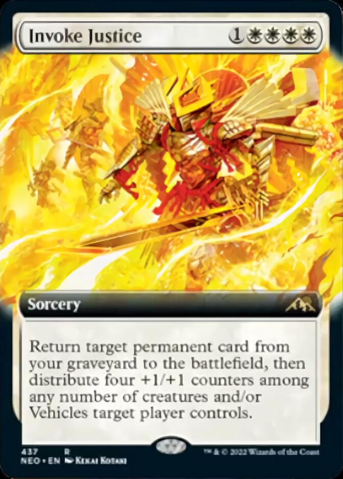 Invoke Justice (Extended Art) [Kamigawa: Neon Dynasty] | Exor Games Summserside