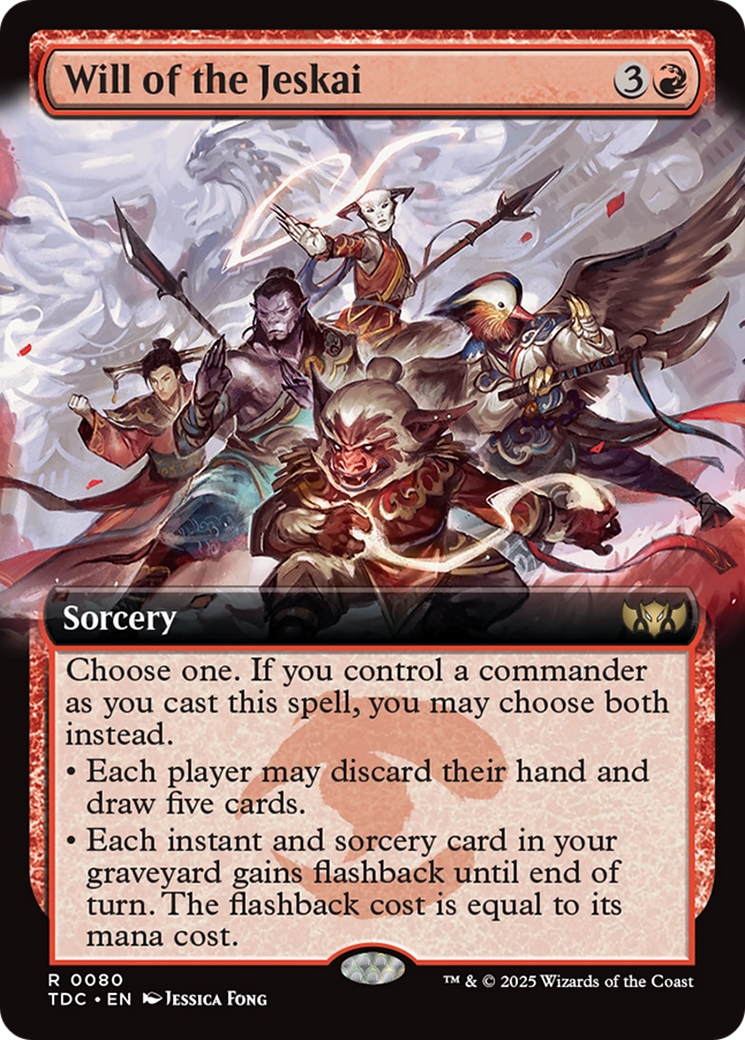 Will of the Jeskai (Extended Art) [Tarkir: Dragonstorm Commander] | Exor Games Summserside