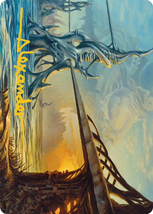 Razortide Bridge Art Card (Gold-Stamped Signature) [Modern Horizons 2 Art Series] | Exor Games Summserside