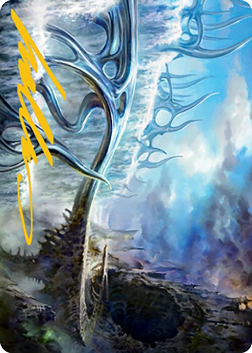 Mistvault Bridge Art Card (Gold-Stamped Signature) [Modern Horizons 2 Art Series] | Exor Games Summserside