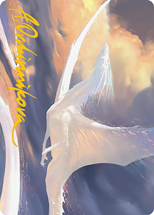 Timeless Dragon Art Card (Gold-Stamped Signature) [Modern Horizons 2 Art Series] | Exor Games Summserside