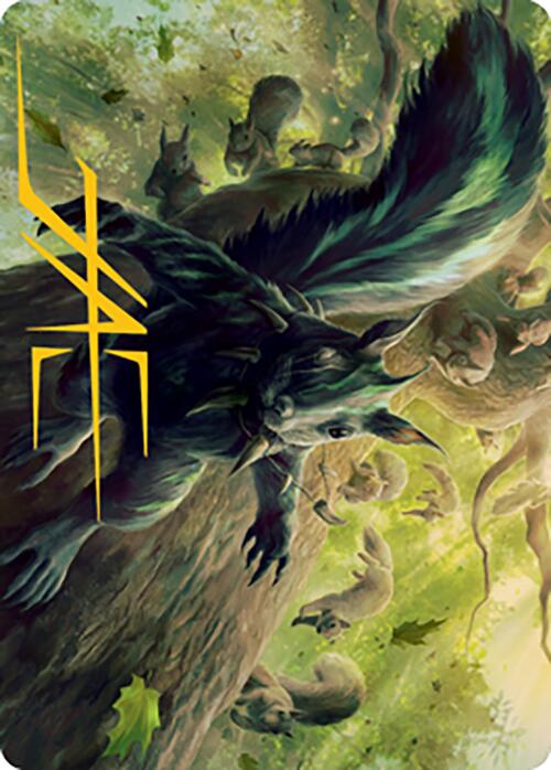 Chatterfang, Squirrel General Art Card (68) (Gold-Stamped Signature) [Modern Horizons 2 Art Series] | Exor Games Summserside