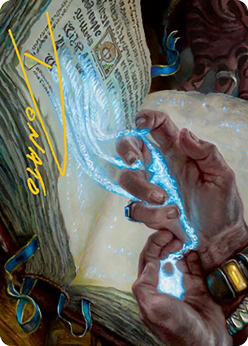 Mystic Redaction Art Card (Gold-Stamped Signature) [Modern Horizons 2 Art Series] | Exor Games Summserside