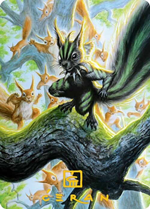 Chatterfang, Squirrel General Art Card (67) (Gold-Stamped Signature) [Modern Horizons 2 Art Series] | Exor Games Summserside