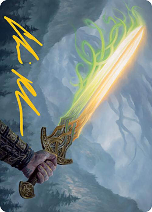 Sword of Hearth and Home Art Card (Gold-Stamped Signature) [Modern Horizons 2 Art Series] | Exor Games Summserside