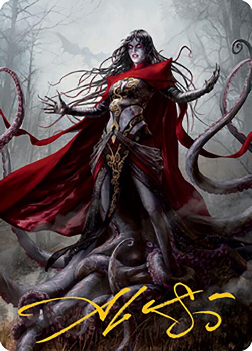 Geyadrone Dihada Art Card (53) (Gold-Stamped Signature) [Modern Horizons 2 Art Series] | Exor Games Summserside