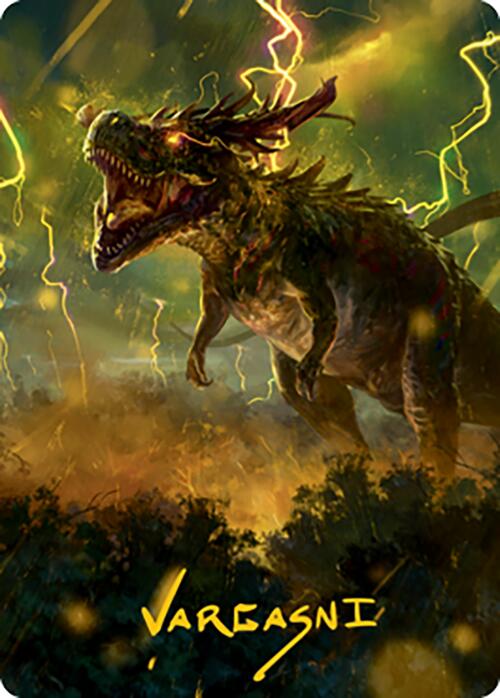 Thrasta, Tempest's Roar Art Card (42) (Gold-Stamped Signature) [Modern Horizons 2 Art Series] | Exor Games Summserside