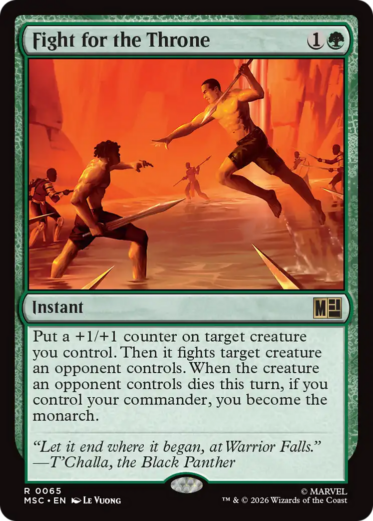 Fight for the Throne (Surge Foil) [Marvel Super Heroes Commander] | Exor Games Summserside