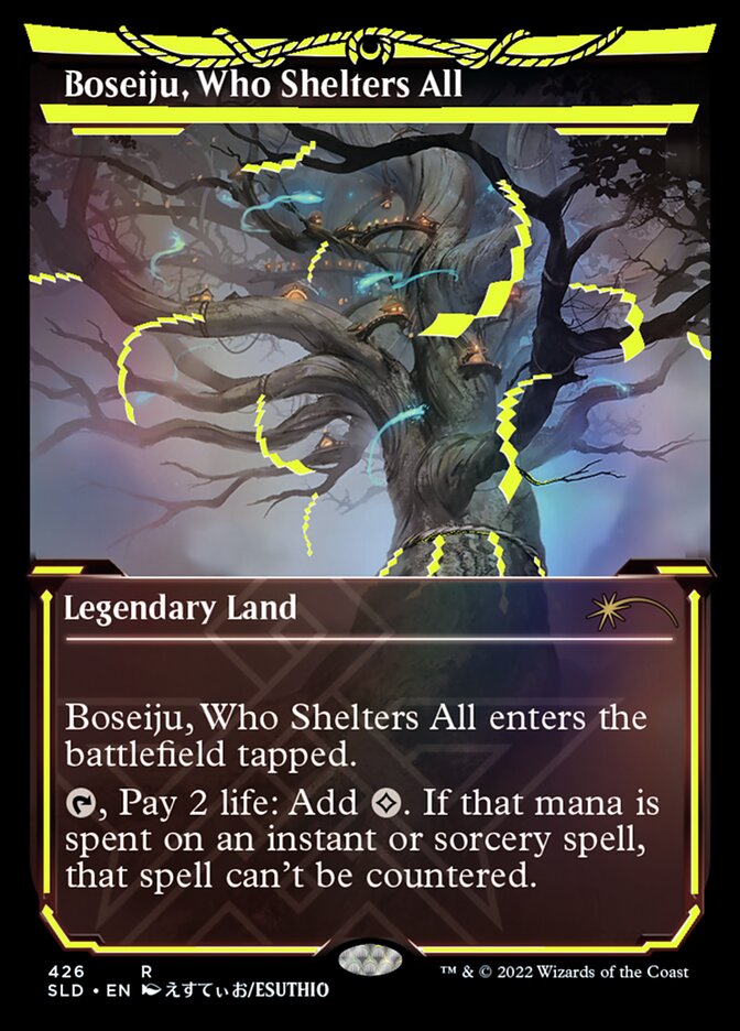 Boseiju, Who Shelters All (Neon Ink Yellow) [Secret Lair Drop Series] | Exor Games Summserside