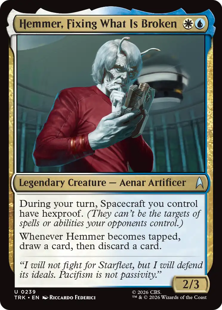 Hemmer, Fixing What Is Broken [Star Trek] | Exor Games Summserside