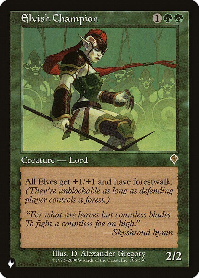 Elvish Champion [The List] | Exor Games Summserside
