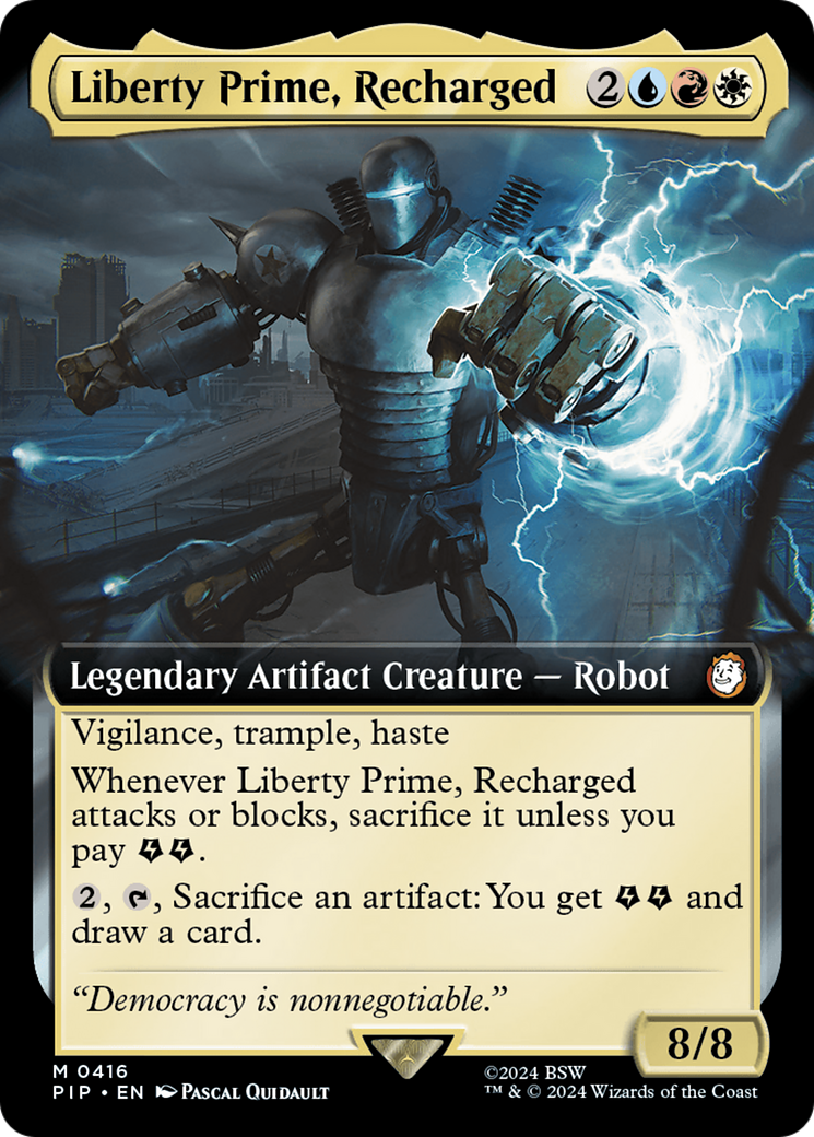 Liberty Prime, Recharged (Extended Art) [Fallout] | Exor Games Summserside