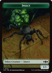 Insect (0022) // Zombie Druid Double-Sided Token [Tarkir: Dragonstorm Commander Tokens] | Exor Games Summserside