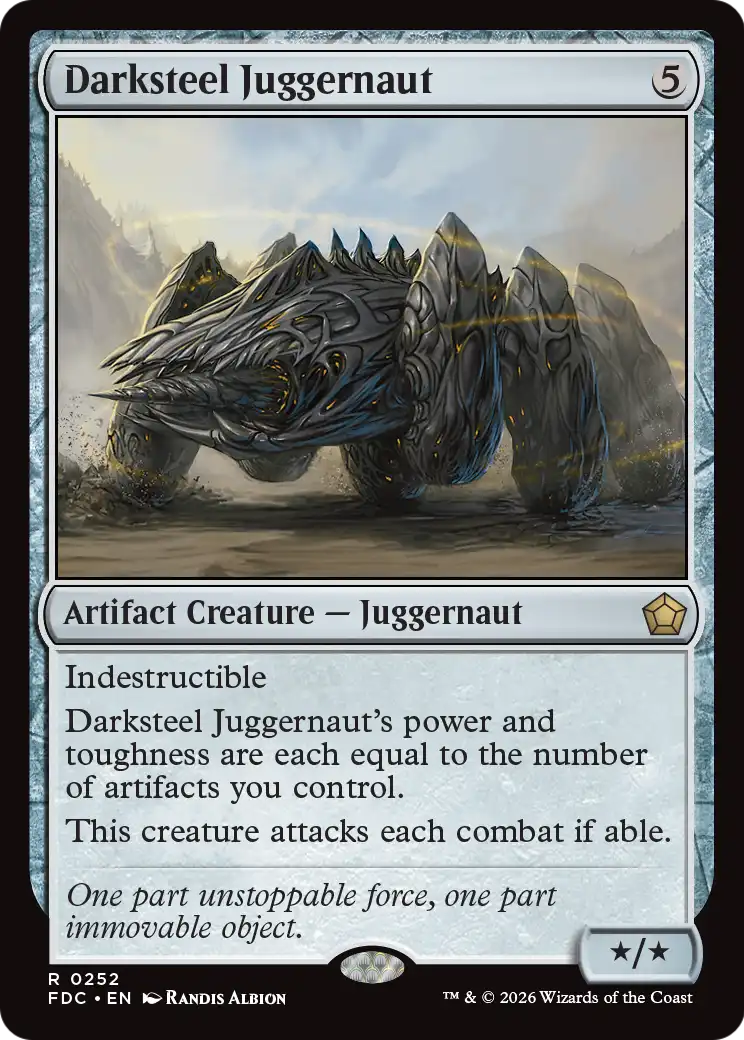 Darksteel Juggernaut [Foundations Commander] | Exor Games Summserside