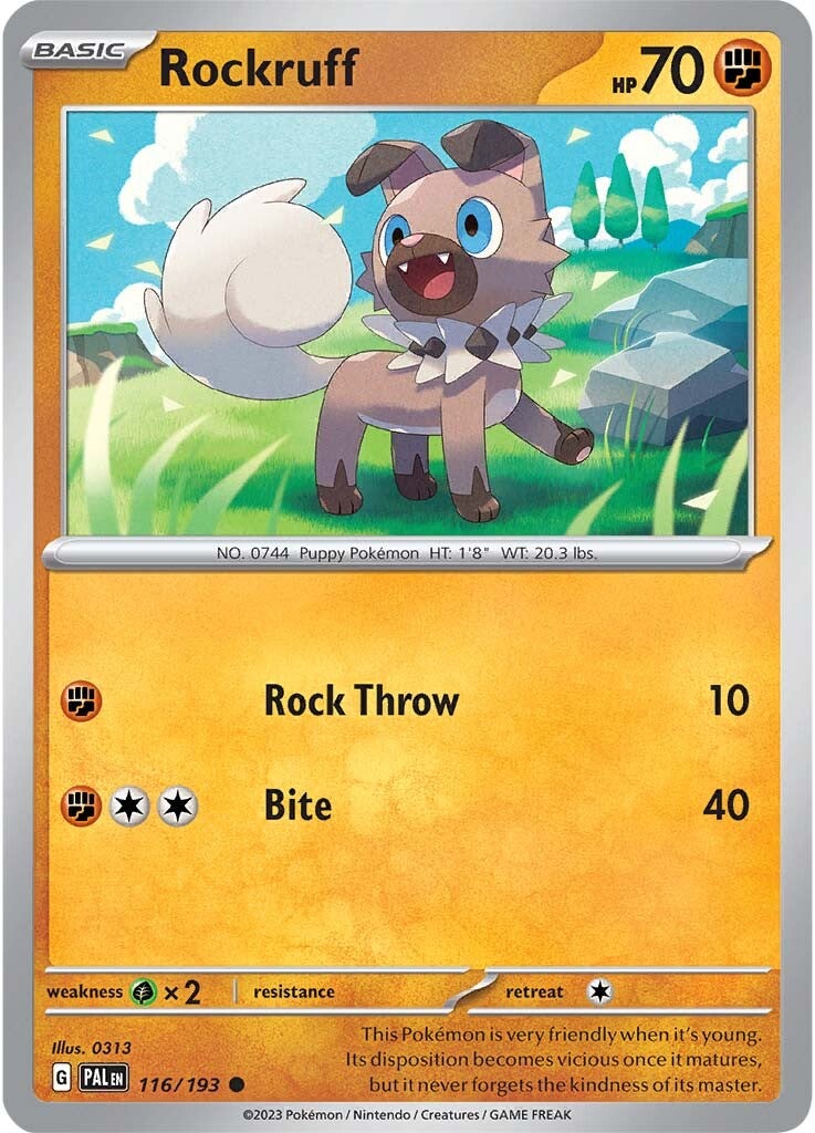 Rockruff (116/193) [Scarlet & Violet: Paldea Evolved] | Exor Games Summserside