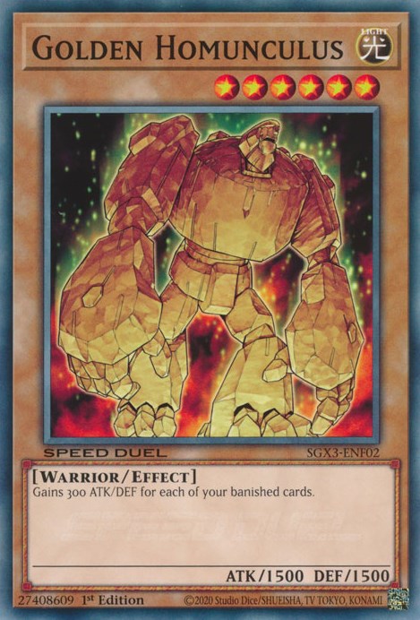Golden Homunculus [SGX3-ENF02] Common | Exor Games Summserside