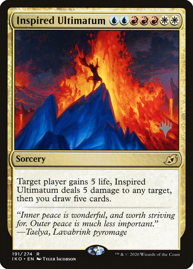 Inspired Ultimatum (Promo Pack) [Ikoria: Lair of Behemoths Promos] | Exor Games Summserside