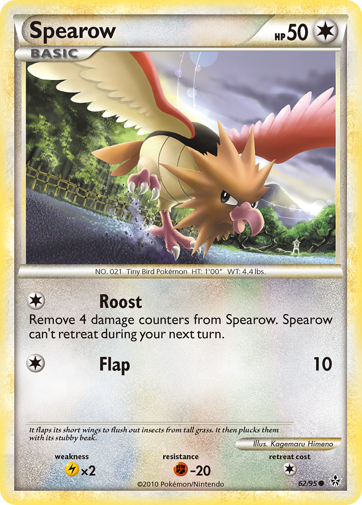 Spearow (62/95) [HeartGold & SoulSilver: Unleashed] | Exor Games Summserside