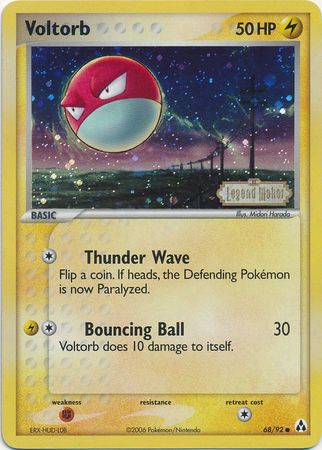 Voltorb (68/92) (Stamped) [EX: Legend Maker] | Exor Games Summserside