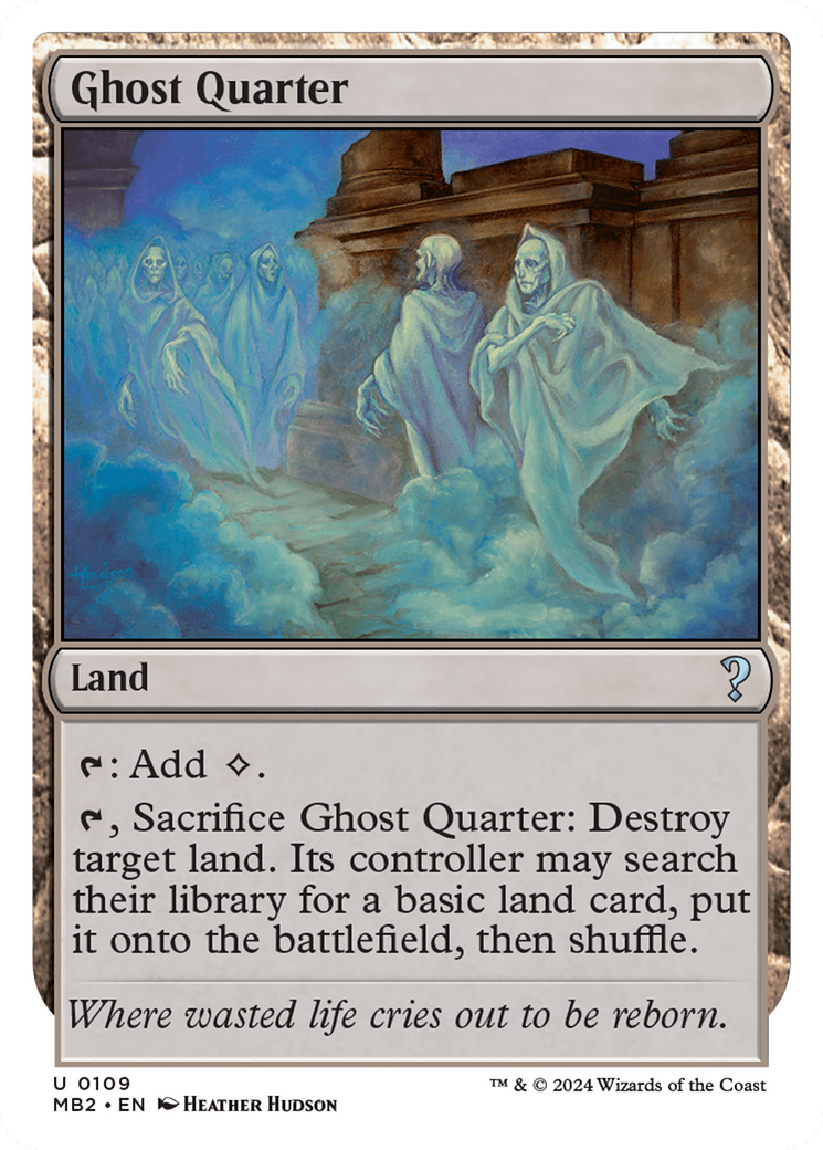 Ghost Quarter (White Border) [Mystery Booster 2] | Exor Games Summserside