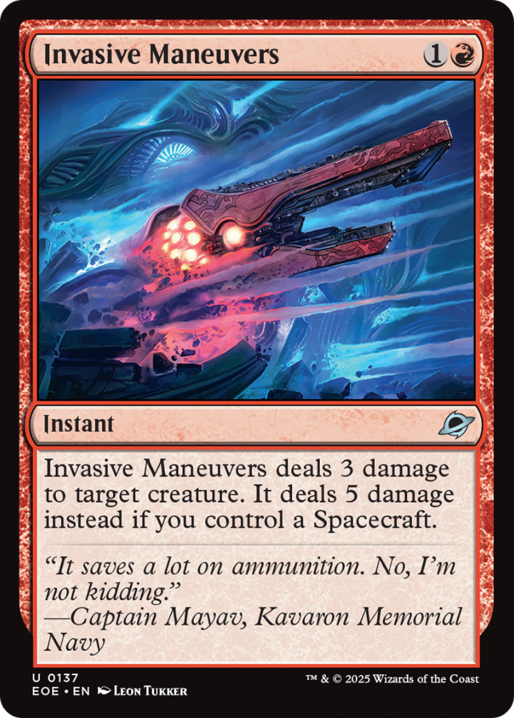 Invasive Maneuvers [Edge of Eternities] | Exor Games Summserside
