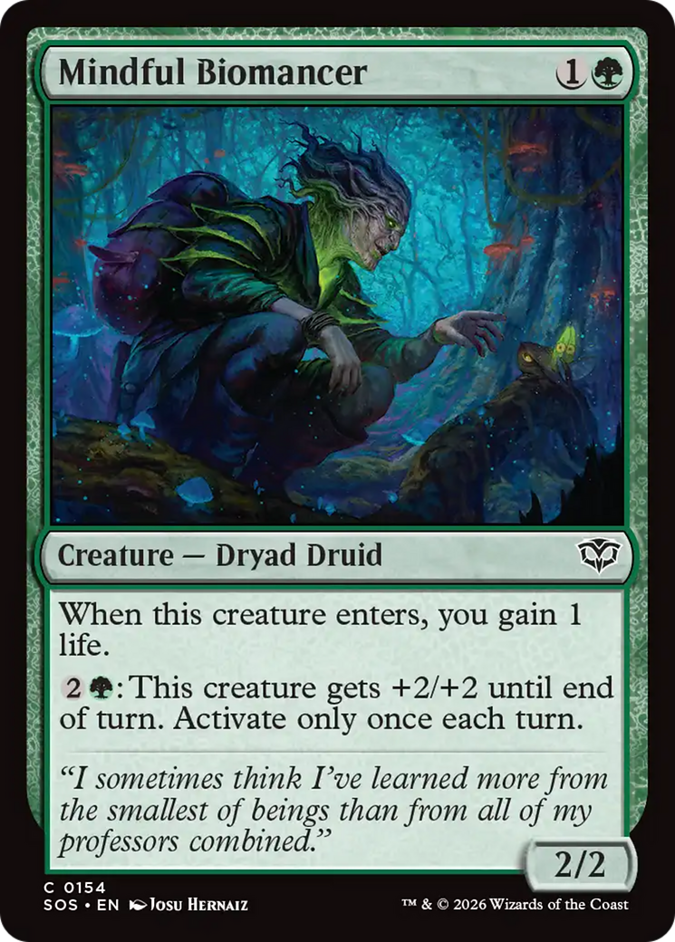 Mindful Biomancer [Secrets of Strixhaven] | Exor Games Summserside