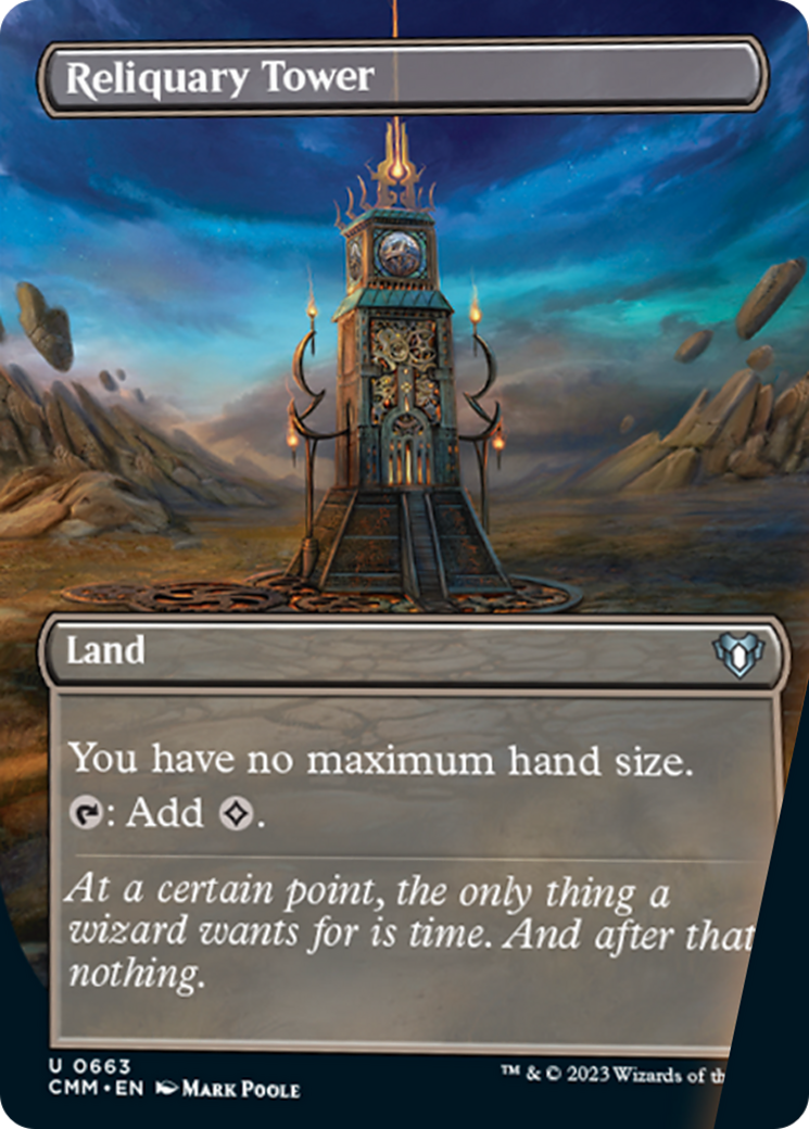 Reliquary Tower (Borderless Alternate Art) [Commander Masters] | Exor Games Summserside