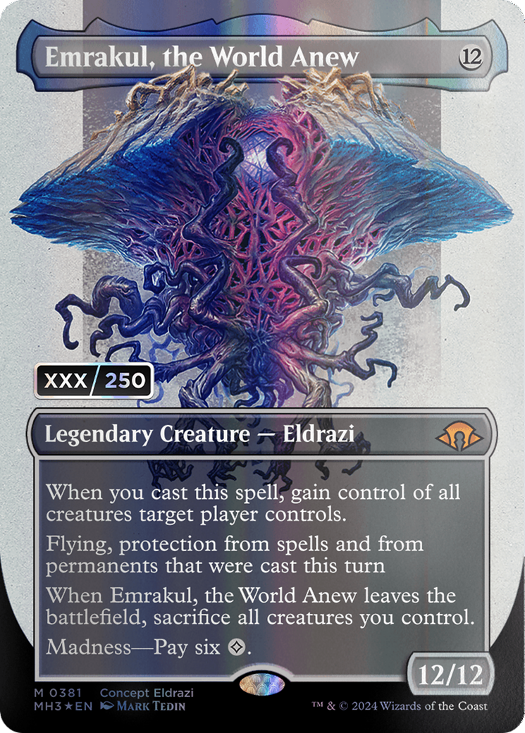 Emrakul, the World Anew (Borderless) (Serial Numbered) [Modern Horizons 3] | Exor Games Summserside